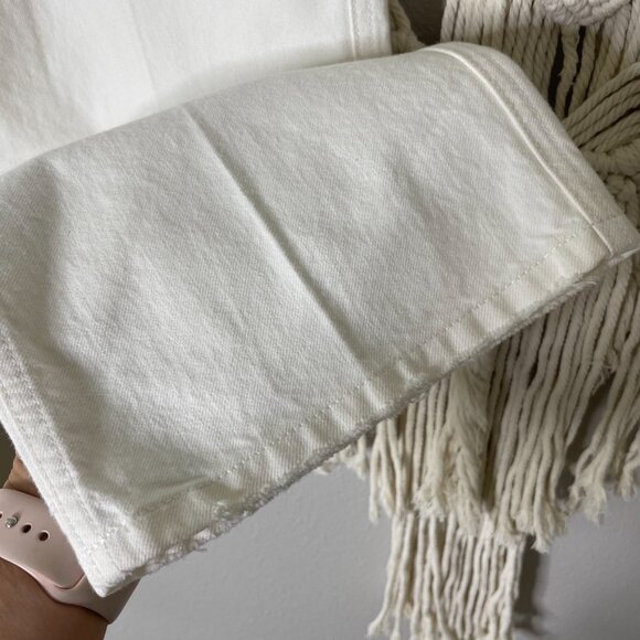 Current/Elliott The Vanessa Jean Size 31 Winter White Out Denim Flare Cotton New - Picture 5 of 13